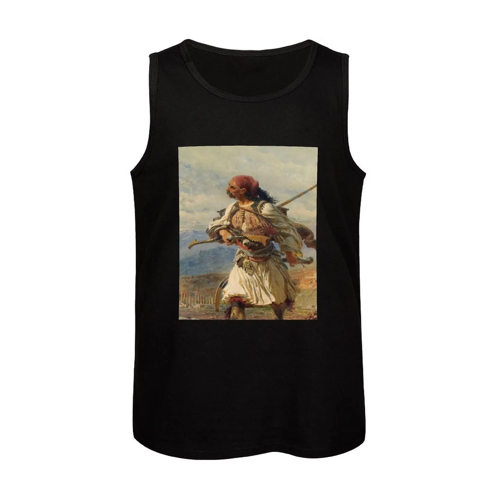 hindi Carl - Греческий воин 1861 (рятуе) Майка мужская одежда Футболки для спортзала