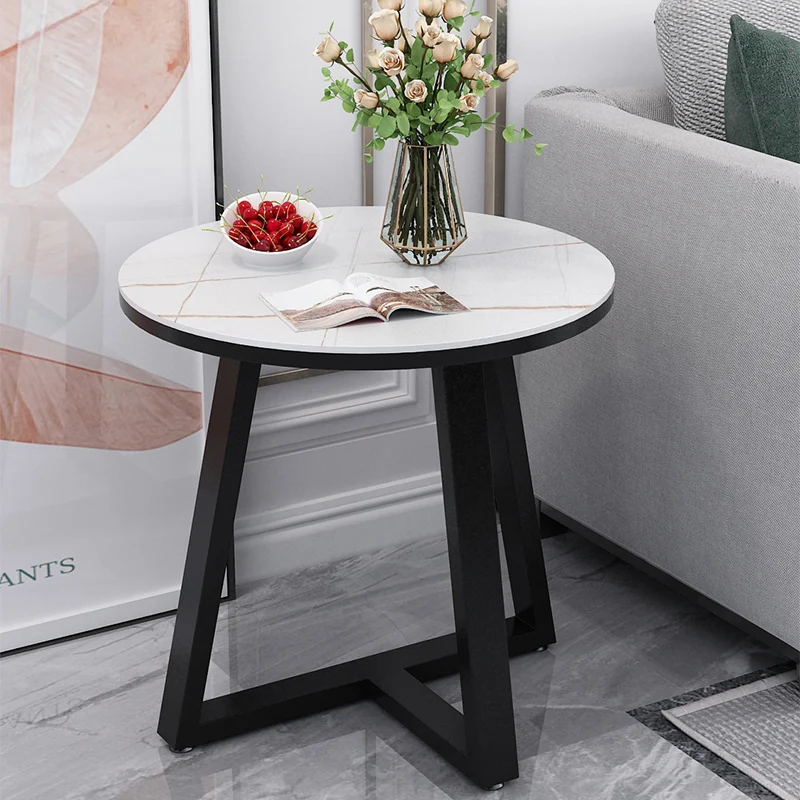 

Marble Bedside Coffee Tables Round Center Patio Modern Small Table Metal Design Low Mesa Auxiliar Salon Articles For Home