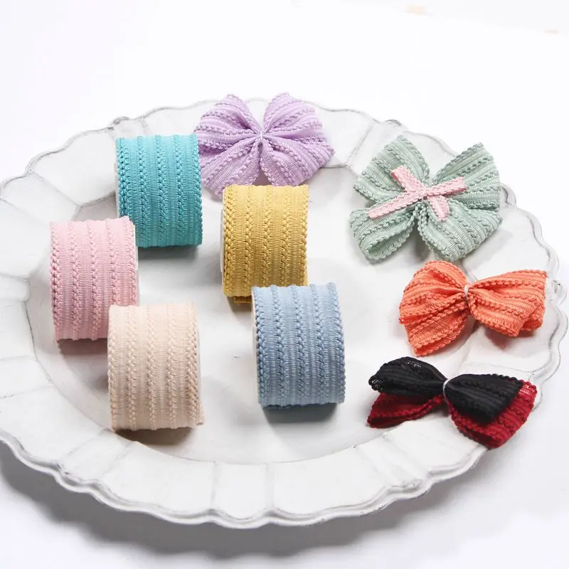 

10mm 16mm 25mm 40mmSingle-sided Hollowed-out Twisted Crochet Ribbon Diy Make Bowknots Hair Accessories Material Handmade Carfts