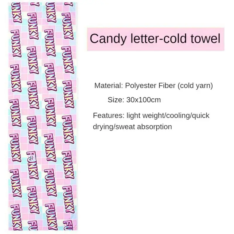 

A Variety Of Wearing Methods Cool Feeling Towel Non Fading About 50g Cool Towel Cold Feeling Easy To Clean Towel Rapid Cooling