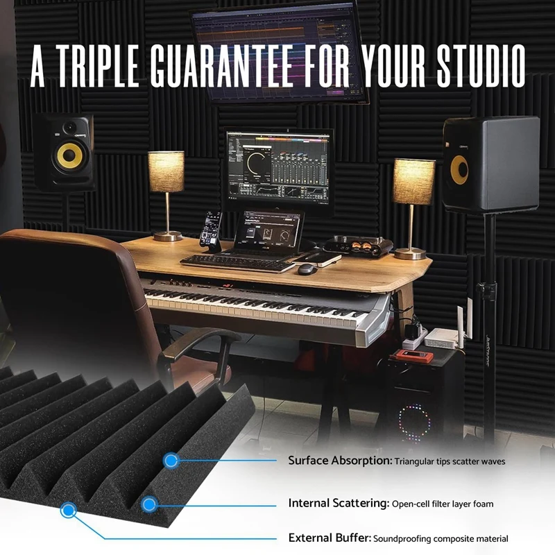 52 шт./упаковка акустические панели из пены