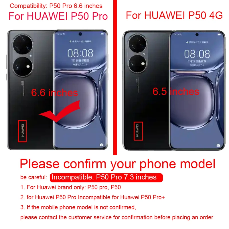 Coque P50 Pro Case 360 Full Magnetic Case For Huawei P50 Aluminum Metal Bumper Tempered Glass Film Camera Lens Protector Cover