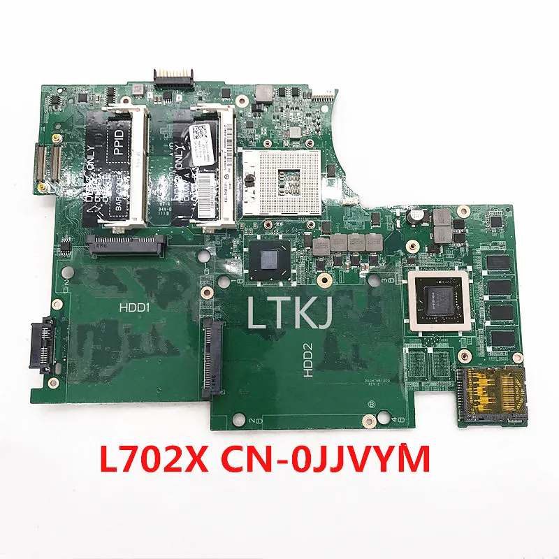 High Quality Mainboard For DELL 17 L702X Laptop Motherboard CN-0JJVYM 0JJVYM JJVYM DAGM7MB1AE0 With GT550M GPU 1G 100% Tested OK