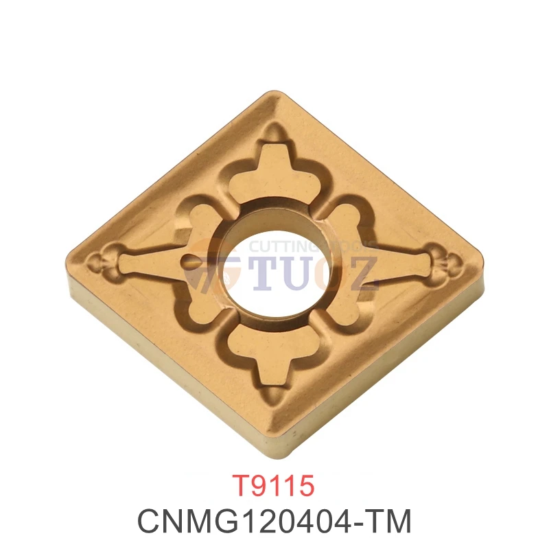 

100% Original CNMG120404-TM T9115 External Turning Tools Carbide Insert CNMG 120404 -TM CNMG1204 R0.4 CNC Lathe Cutter