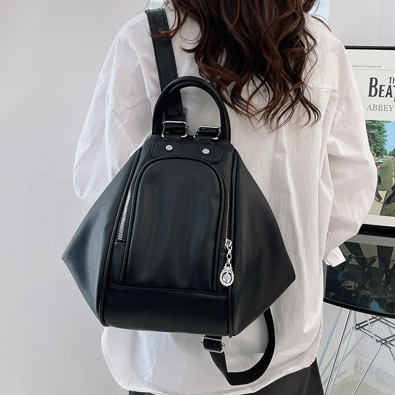 

Multifunctional Casual Women Backpack Leather Large Capacity Backpack For Women 2022 Shoulder Bag Travel Schoolbag Bolsa Feminia
