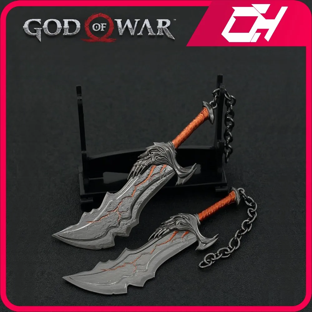 

God of War Weapon Blades of Chaos Game Level Zero PSP Game Model Leviathan Axe Ghost of Spart Katana Weapons Samurai Sword Toy