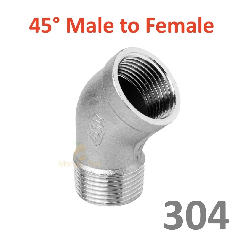 

BSPT 1/8 дюйма 1/4 дюйма 3/8 дюйма 1/2 дюйма 3/4 дюйма из нержавеющей стали SS304 с внутренней резьбой X и наружной резьбой Fuel Street 90 для воды, газа, масла