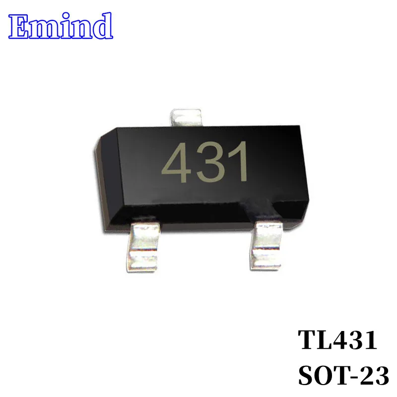 50/100 шт. TL431 431 LDO SMD низкая мощность 3 клеммный регулятор SOT-23 низкий выпадающий регулятор