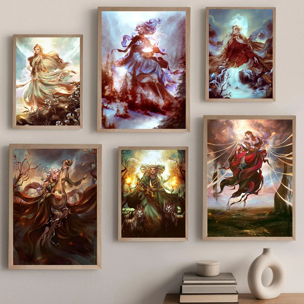 Абстрактная Женская Гера атена деметер греческое масло художественные принты