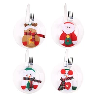 christmas decorations christmas table decorations christmas cutlery sets santa claus snowman cutlery sets
