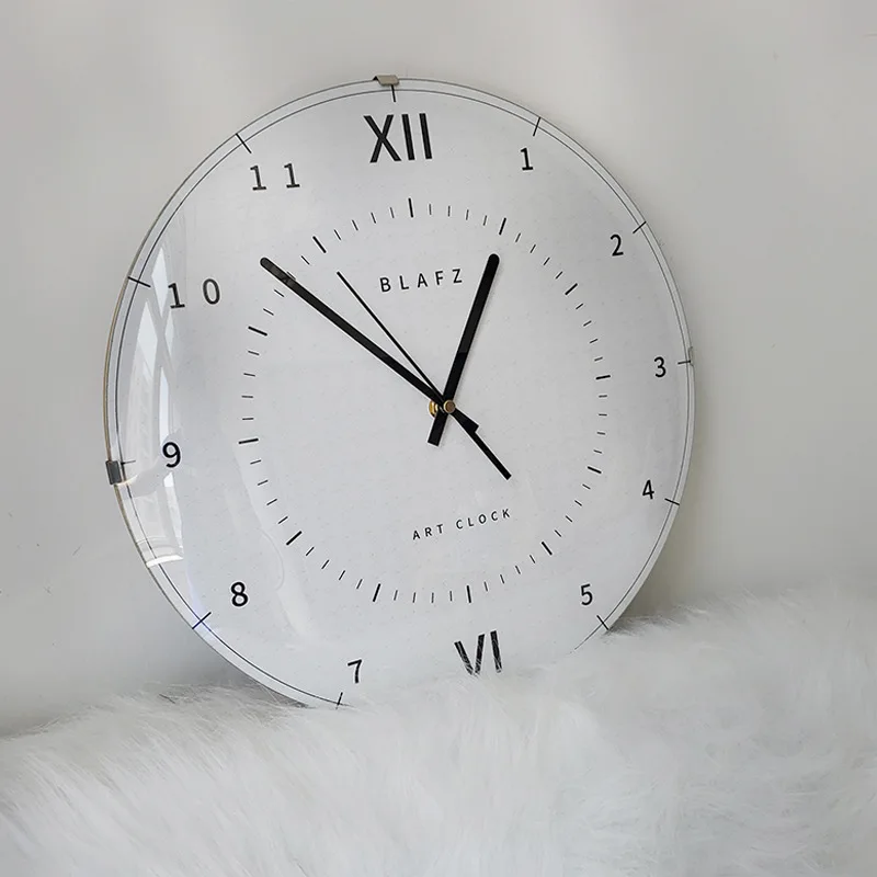 

Европейские креативные настенные часы, простые выпуклые бесшумные настенные часы, современный дизайн травы, настенные часы для домашнего д...