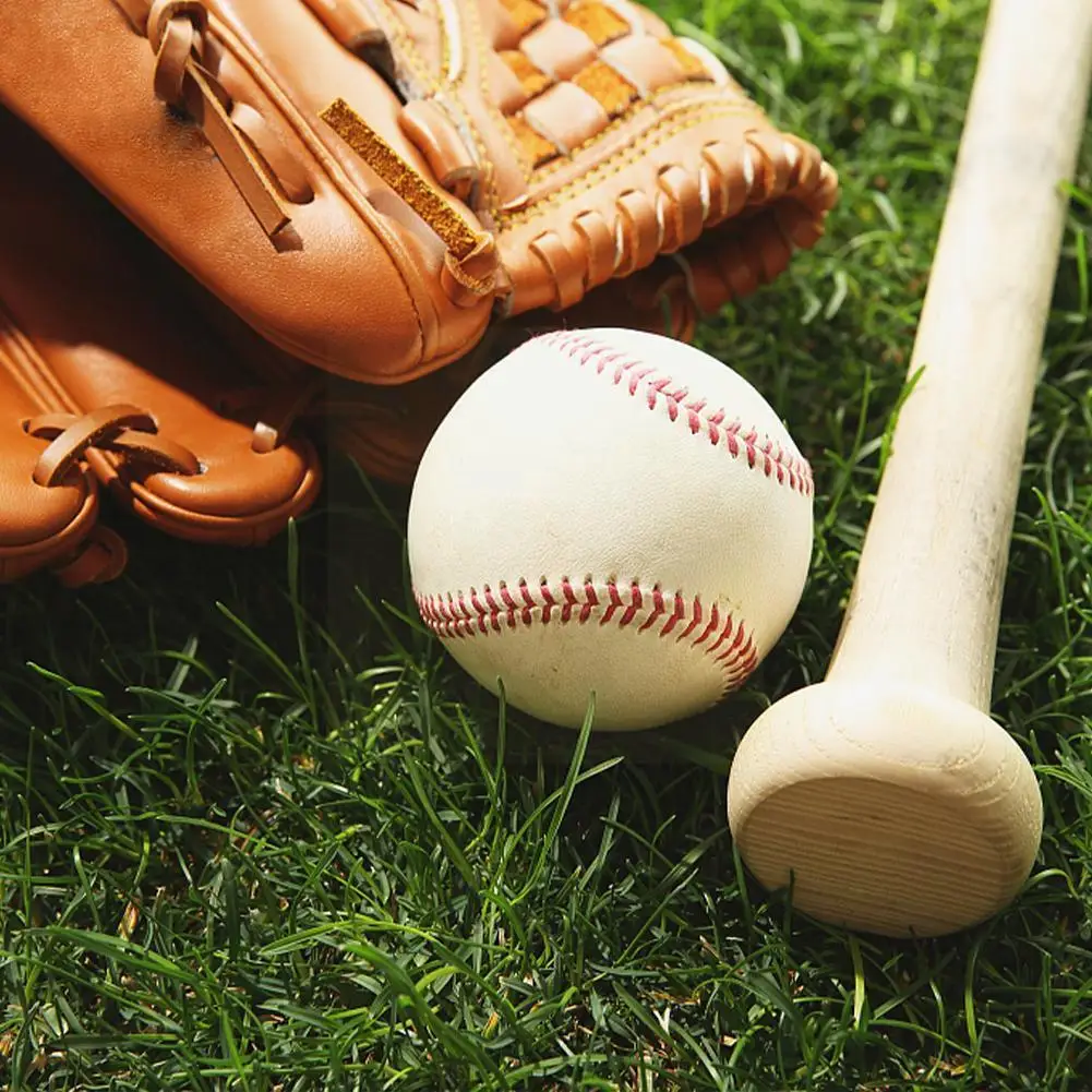 

Baseball No. 9 Softball Hardball Training Handmade Fitness Men's White Baseballs Products Game Team Practice Balls Kid Safe D4u9