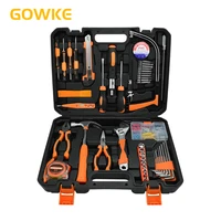 gowke multitool set 55pcs household toolbox combination ratchet handle wrench pliers art knife socket screwdriver toolbox set