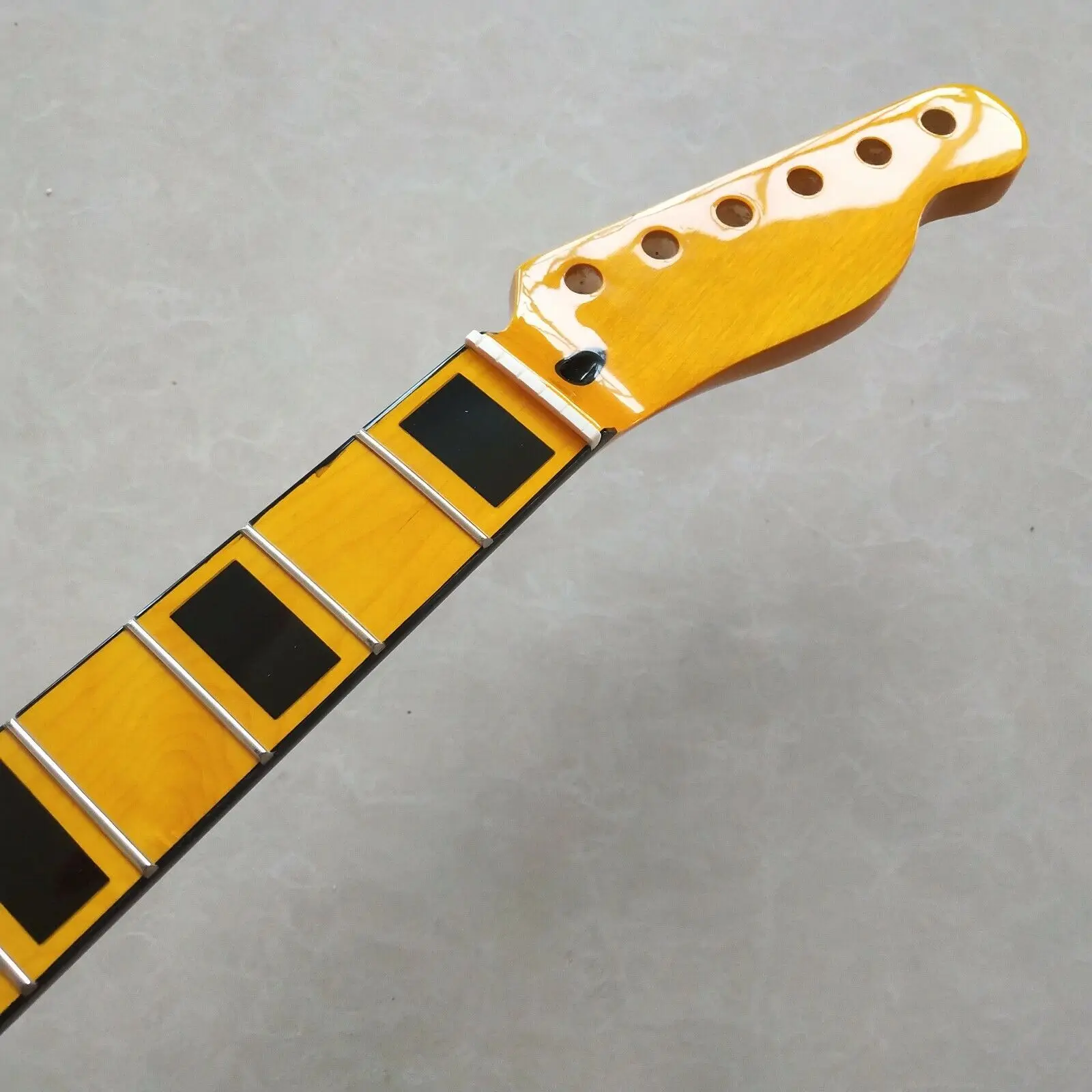 High quality Electric Guitar Neck 22 Fret 25.5inch Maple Fingerboard Block inlay