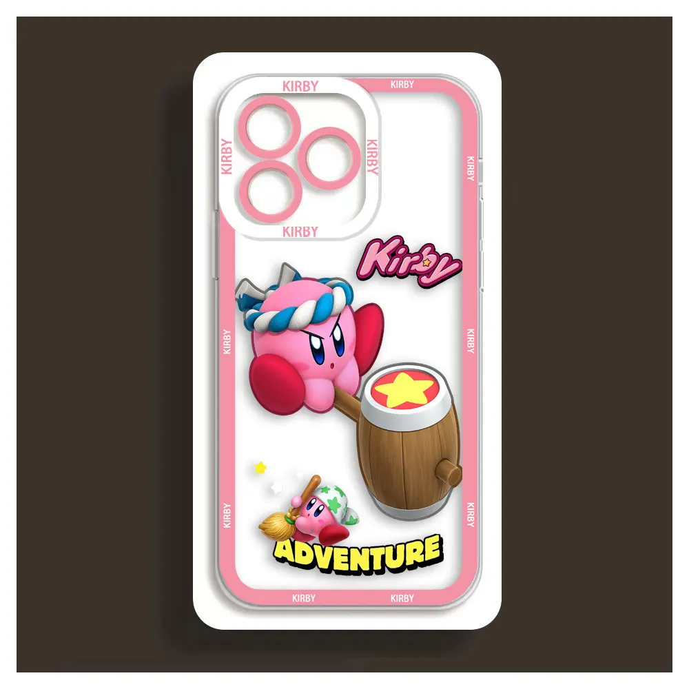 The Game мультфильм K-Kirby прозрачная фотография для REALME 5 6 7 7I 8 8I 9 9I 10 C67 C55 C53 C35 C33 C31 C30 C21Y