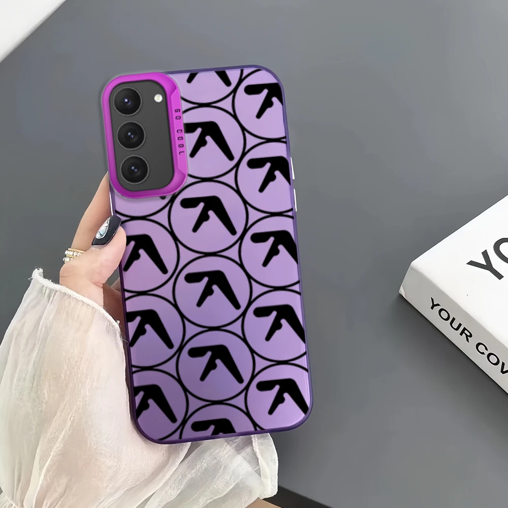 Фото Чехол для телефона с логотипом Aphex Twins Symbol для Samsung Galaxy S24 S23 S22 S21 S20 FE Ultra Plus 4G 5G Fall Matte №5