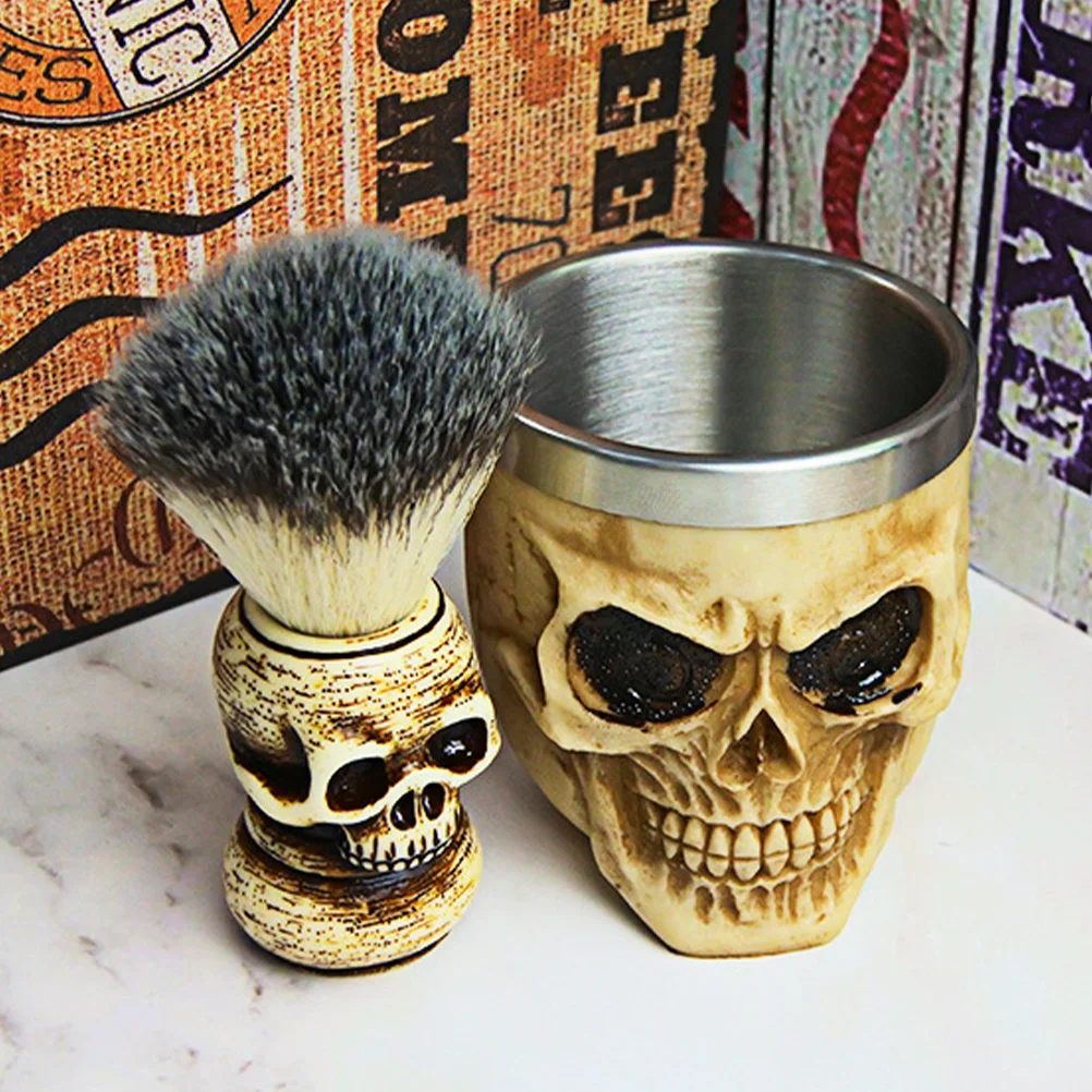 

Male Beard Brush Kit Halloween Shaving Accessories Barber Grade Brushes Nylon Man