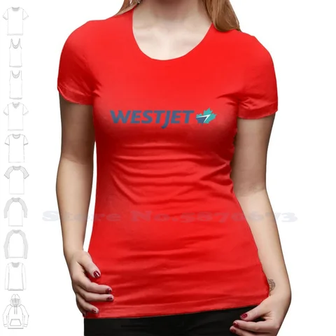 Логотип WestJet Airlines, одежда унисекс, Свитшот из 100% хлопка, Женская толстовка с рисунком
