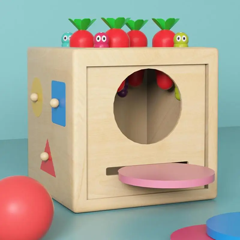 

Kids Activity Cube Toy Wooden Puzzle Toys With Carrot Harvesting Educational Puzzle Toys For Preschool Learning Boys And Girls