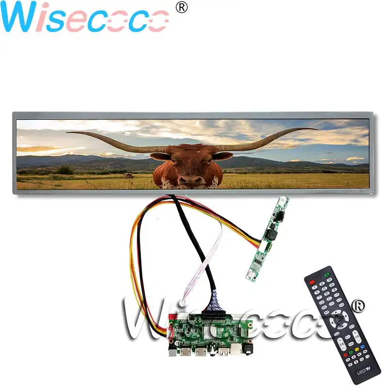 24 Inch Supermarket Arcade Cabinet LCD Module 1920*360 Shelf Edge Ultra Wide Stretched Bar IPS Touch Screen SD Remote Control |