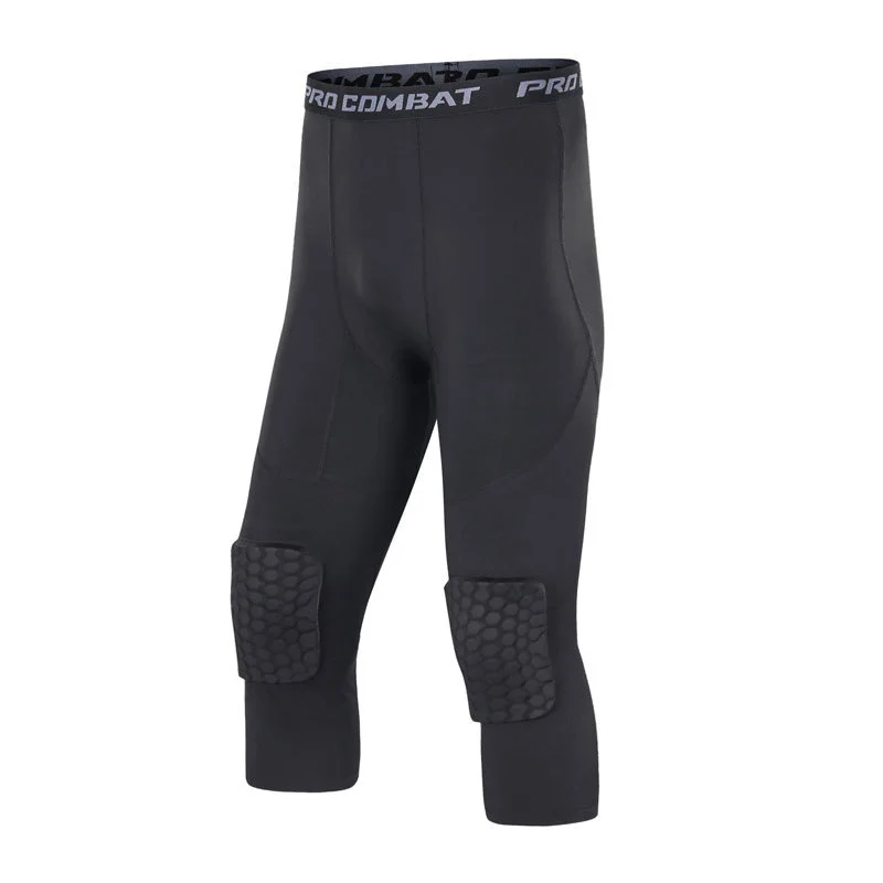

Pro 7-point honeycomb anti-collision pants sports basketball running cycling roller skating training honeycomb anti-collision