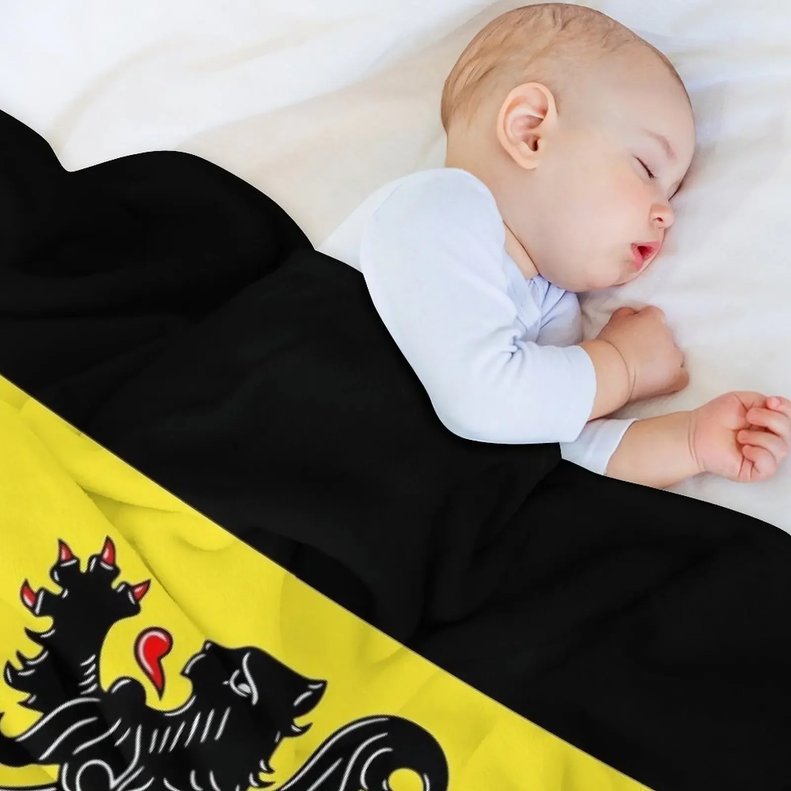 Флаг фландии-флаг флага льва покрывало фланелевая ткань одеяла для Хэллоуина