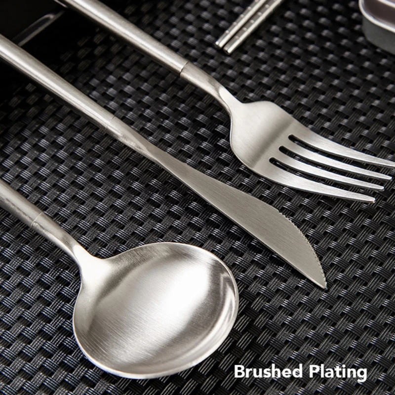 Портативные многоразовые столовые приборы для путешествий и