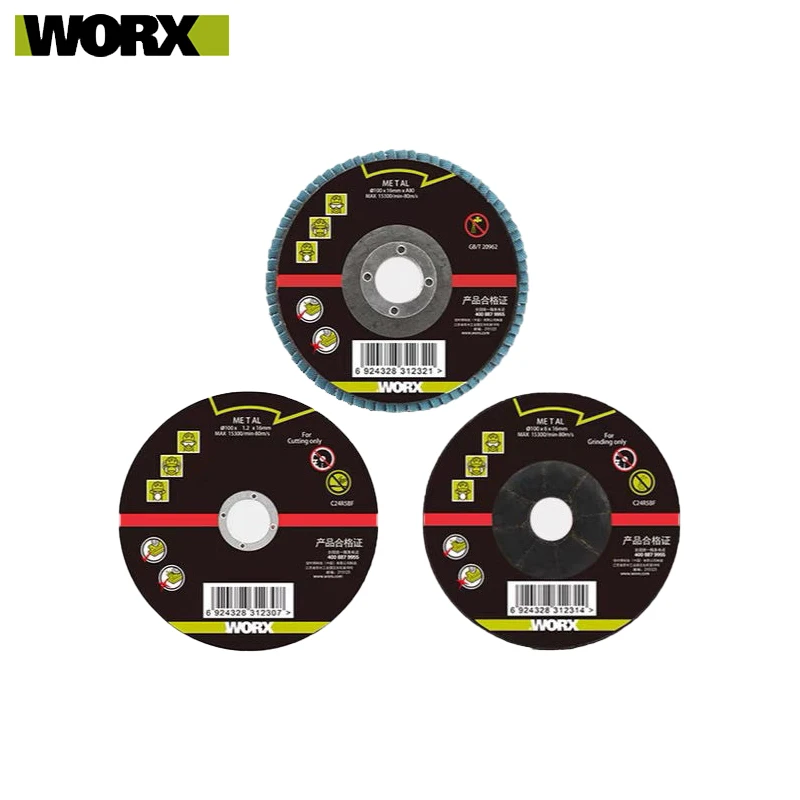 

Worx Cutting Blade sander disc Sandpaper Wheel 100x16mm For Angle Grinder Suitable For WU808 WX802 Also for 100mm Other Grinder