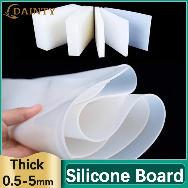 

High Temperature Resistant Transparent Silicone Board Vacuum Press Oven Heat Resistant Silicone Mat Thick 0.5 1 1.5 2 3 4 5mm
