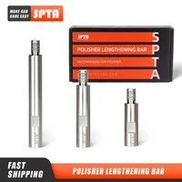 spta stainless steel rotary extension shaft set 75mm100mm140mm for rotary polishercar polisherpolishing padsbacking plate