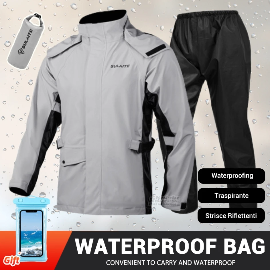 

Дождевик мотоциклетный для мужчин и женщин, водостойкий, 2023