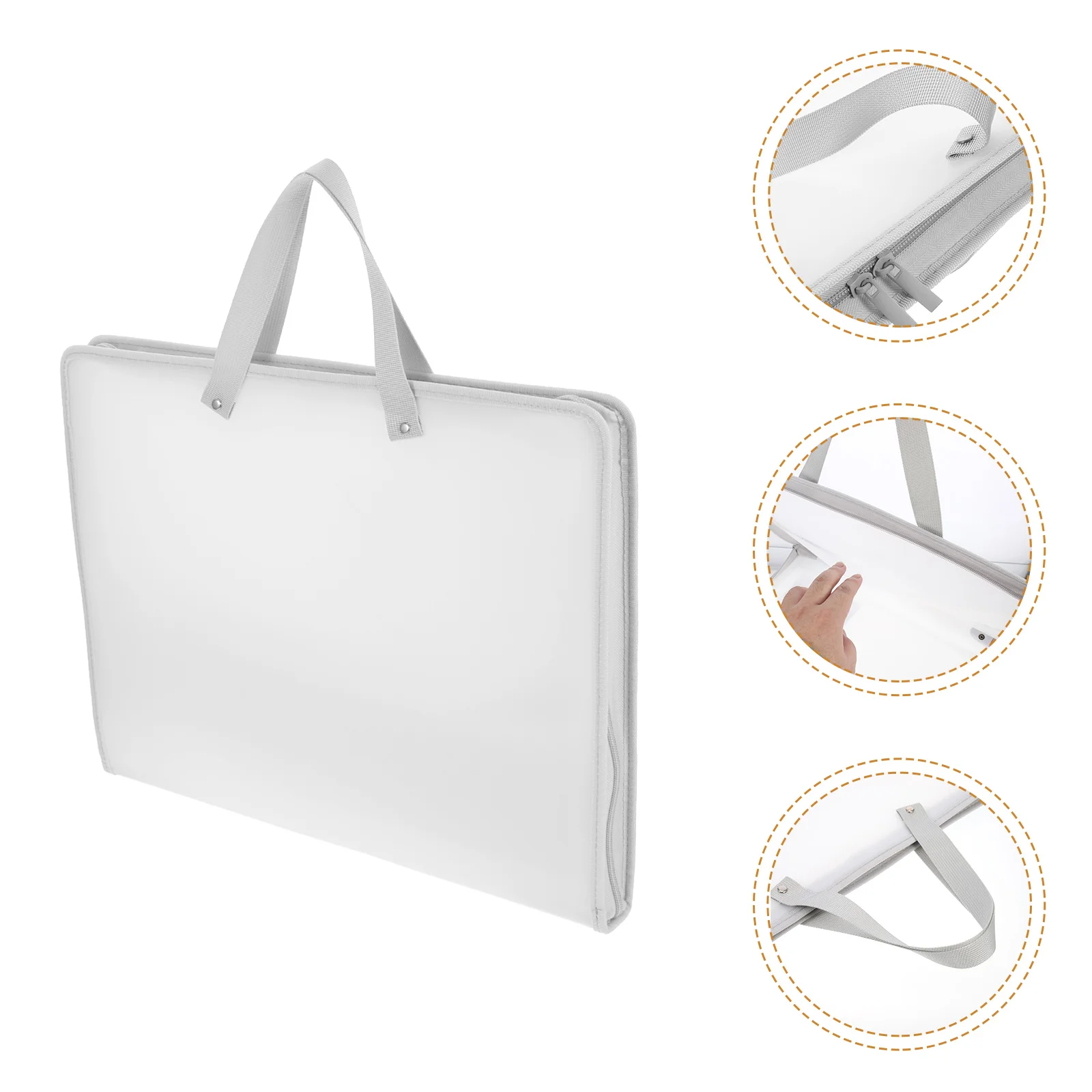 

Exam Paper Pouch Portable Art Portfolio Art Supplies Bag Handheld Artwork Bag File Organizer