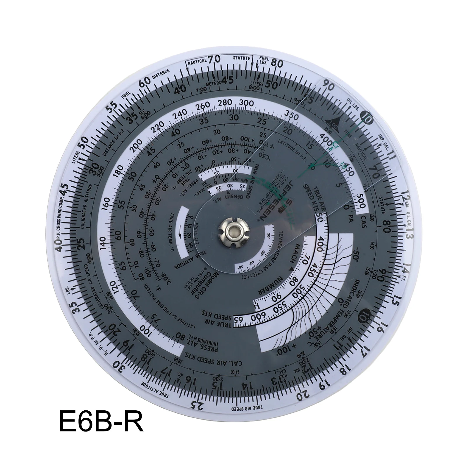 Фото E6B-R E6B-R2 Круглый полетный компьютер Авиационный плоттер Скользящее правило для авиационной тренировки полетного обучения пилотом №5