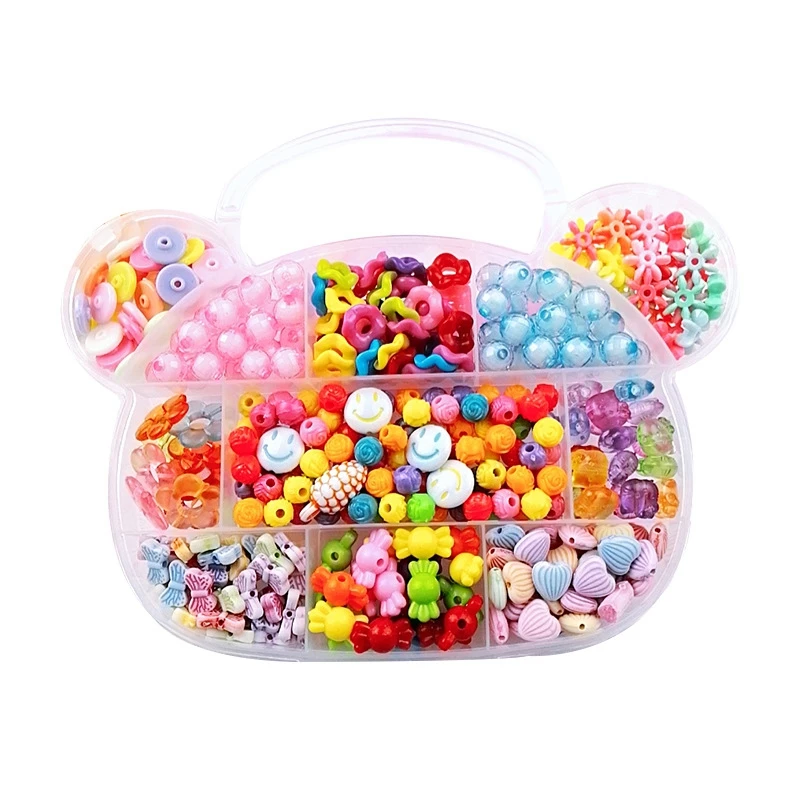 

Детская игрушка из бисера ручной работы с набором аксессуаров для творческого изготовления ювелирных изделий для девочек Обучающие бусины...