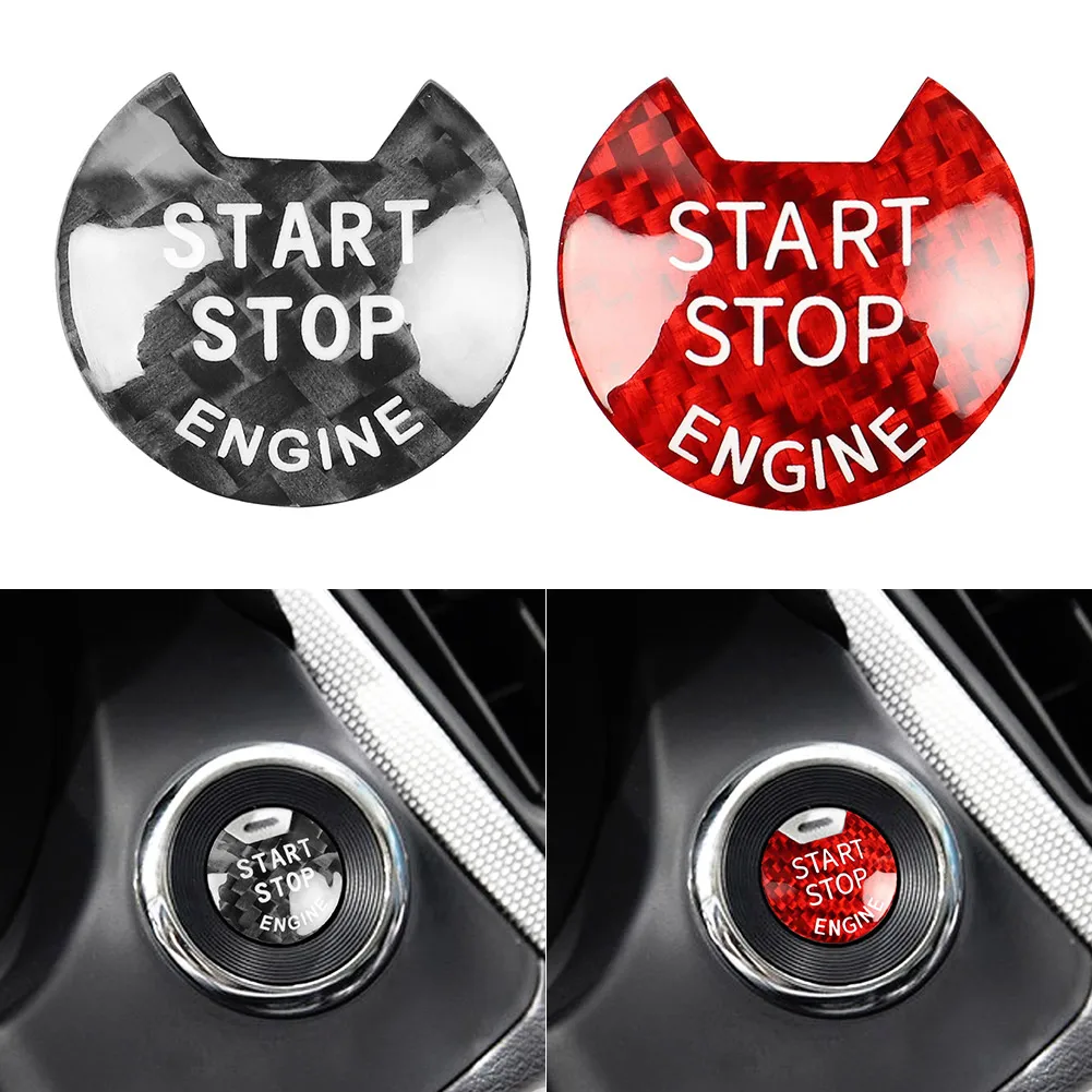 

Carbon Fiber Car Engine Start Stop Push Button Cover ABS For Nissan Altima Maxima Pathfinder Titan For Infiniti Q50 Q60 QX60