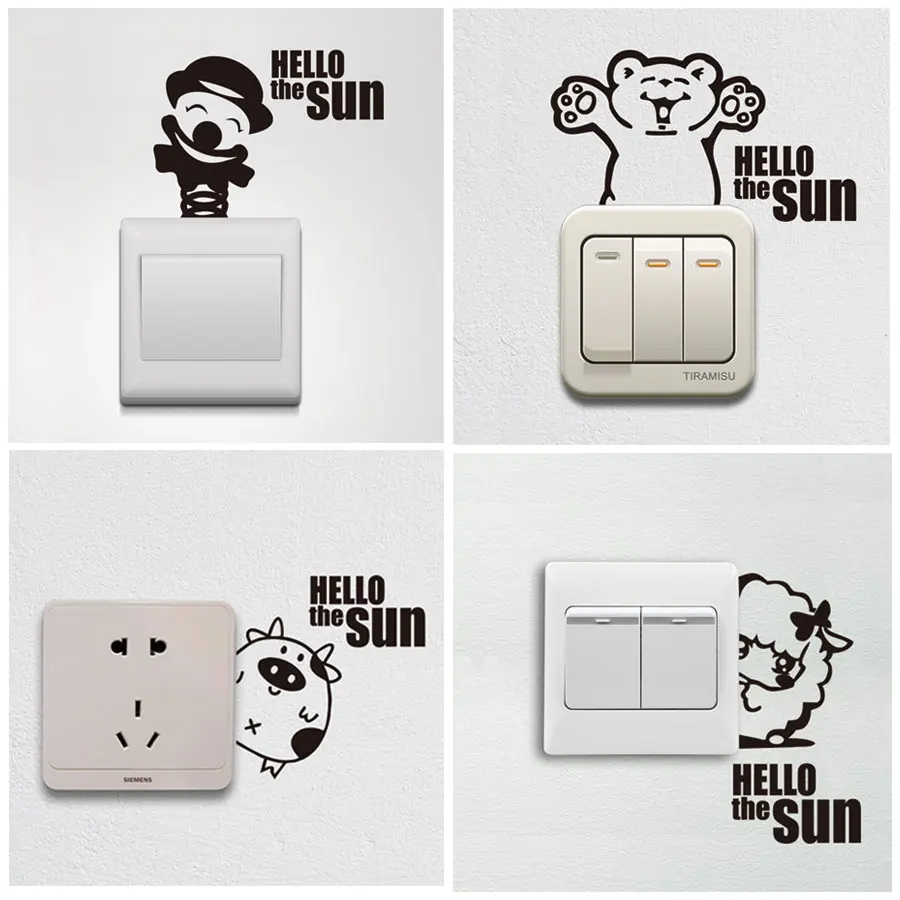 4 шт. наклейки на стену для детской комнаты