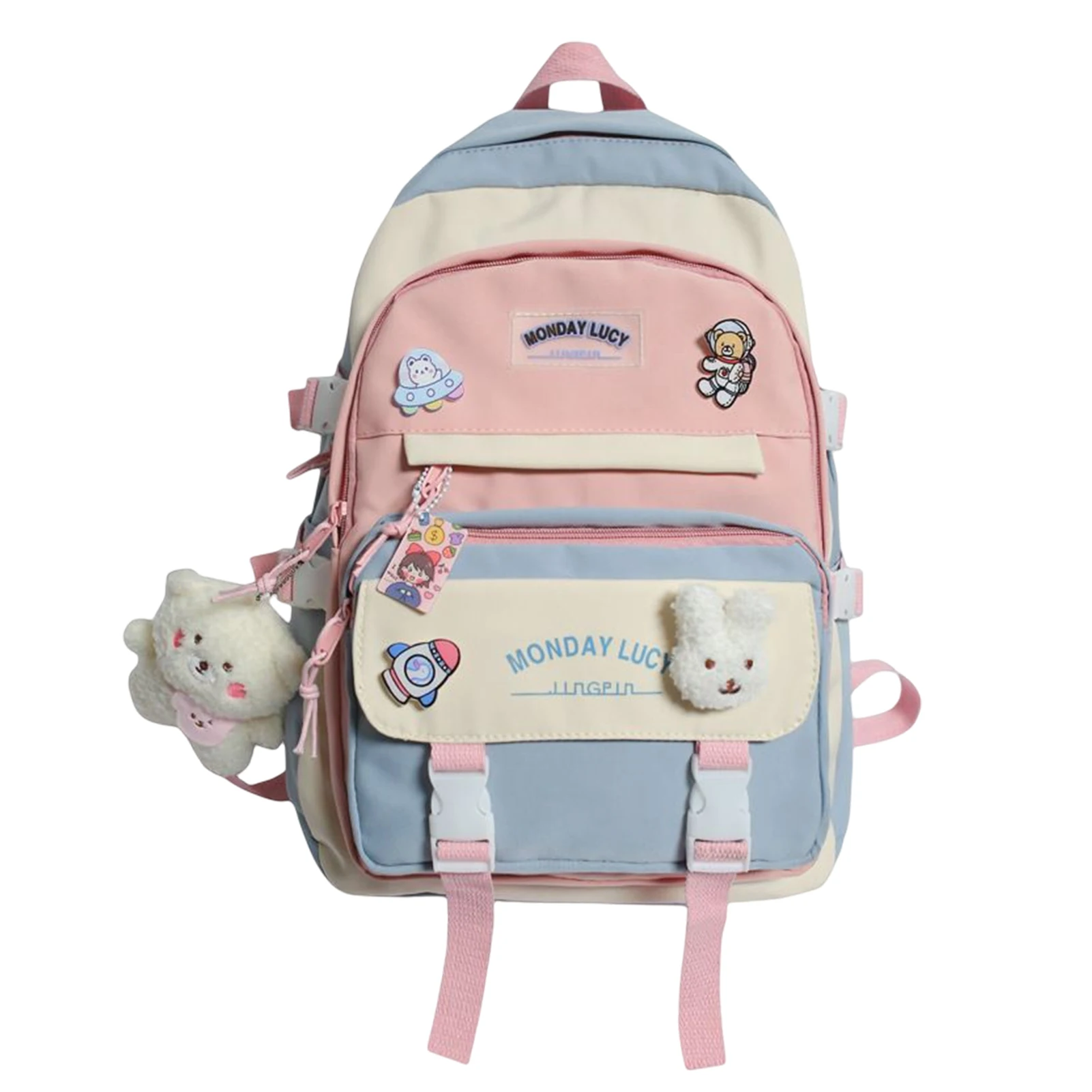 

Вместительная сумка на плечо, школьный ранец с несколькими карманами для подростков, студентов, мальчиков и девочек, январь