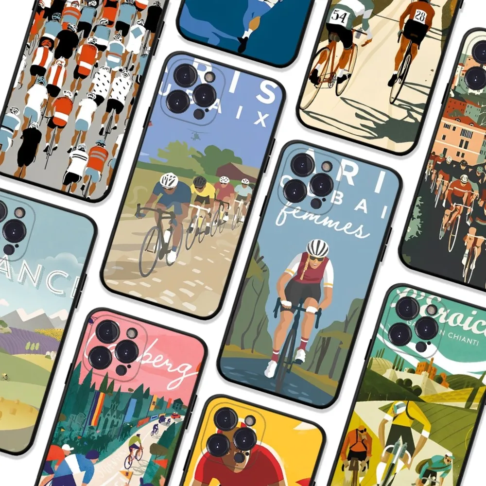 

Bicycle Bike Sport Phone Case For iPhone 6 7 8 Plus 11 12 13 14 Pro SE 2020 MAX Mini X XS XR Back Funda Cover
