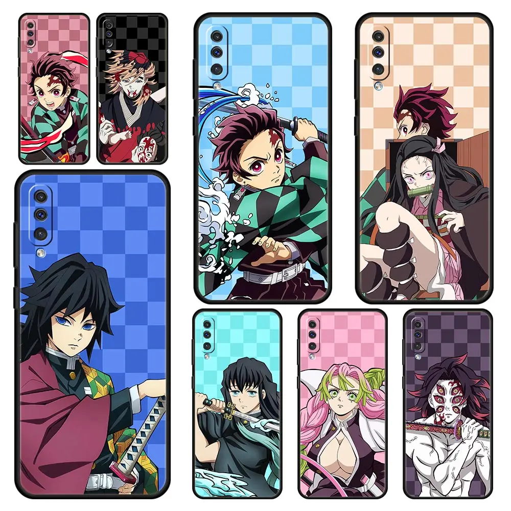 

Cute Demon Slayer Anime Phone Case For Samsung A52 A14 A50 A70 A10 A30 A40 A20S A20E A02S A12 A22 A34 A42 A32 5G A54 A04s Cover