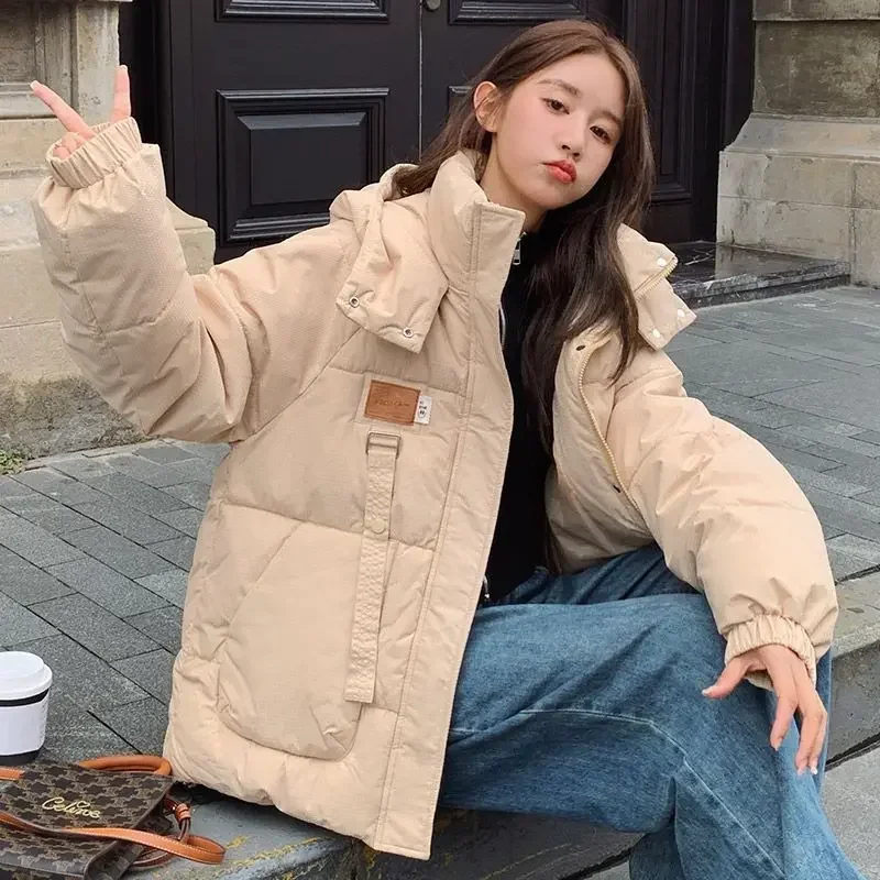 Толстое свободное повседневное женское пальто в корейском стиле новая верхняя