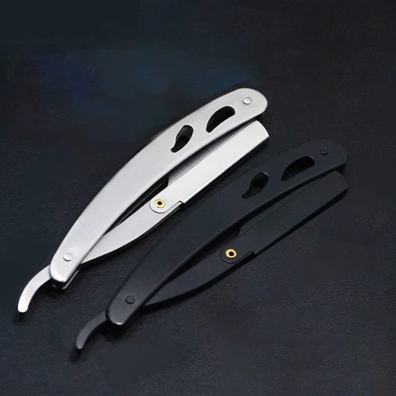 Professional Barber Safety Razor Edge Stainless Steel Sharp Shaving Razors Barber Knife Beard Shaver Tools