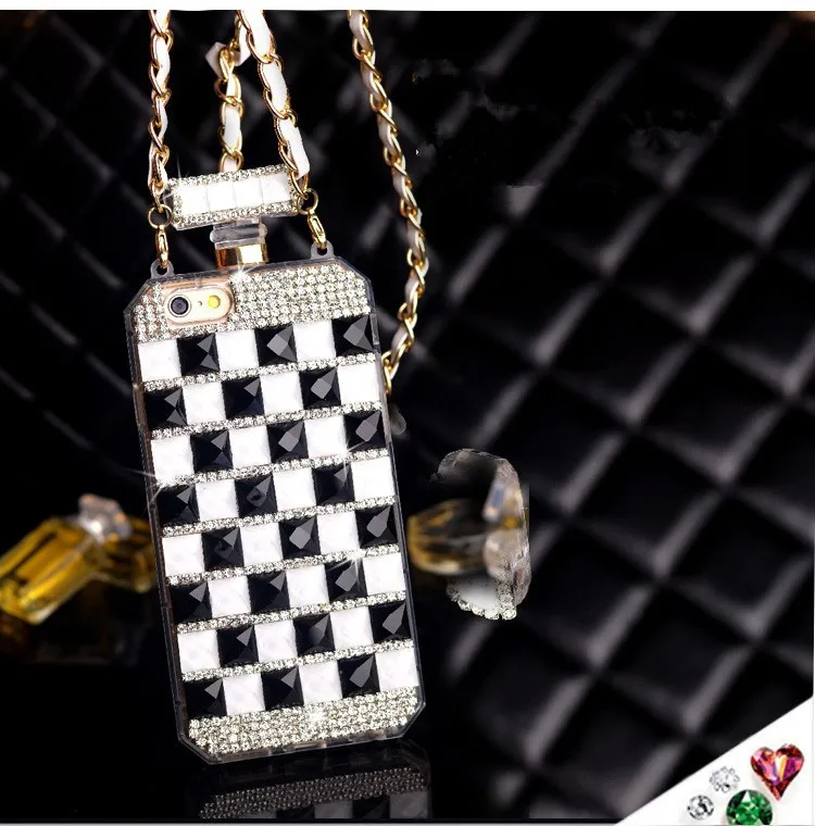 Роскошный блестящий яркий флакон духов с бриллиантами DIY Стразы чехол для