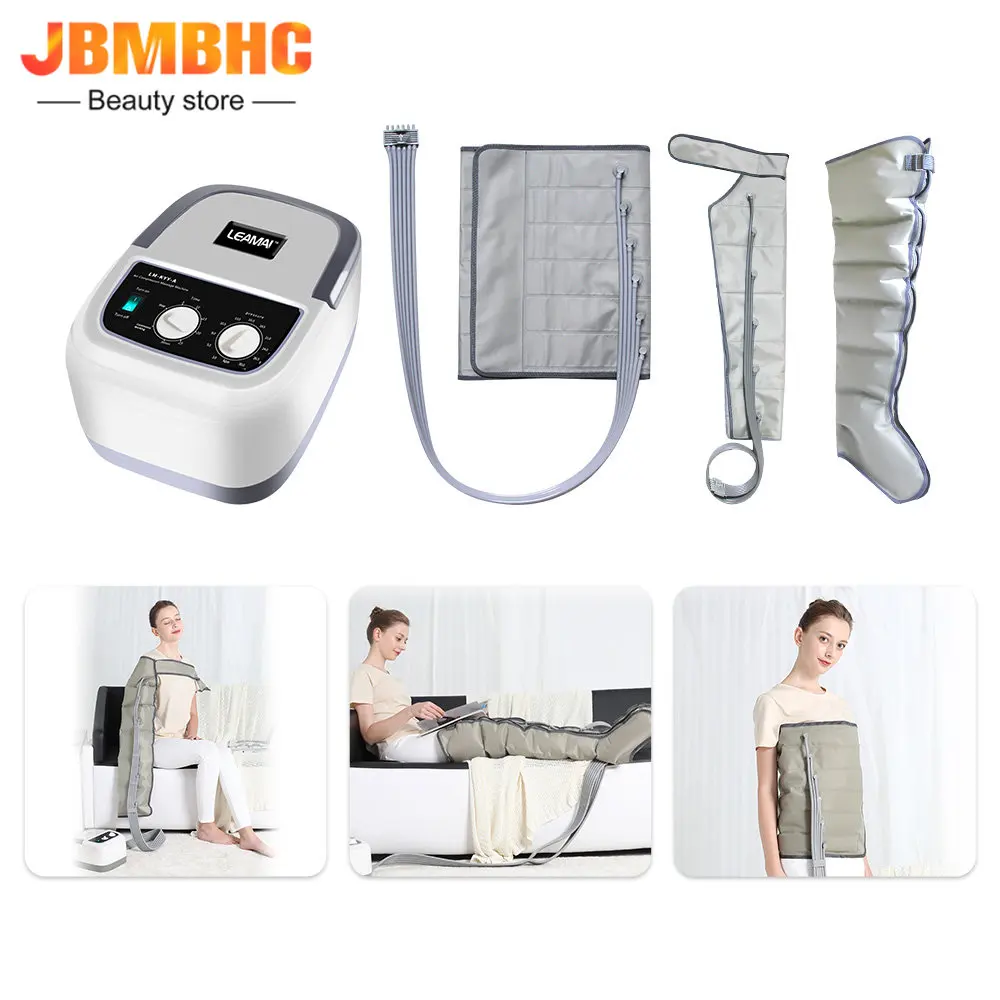 

Массажер для тела с 6 камерами, аппарат воздушной волны для массажа ног, рук, талии, циркулятор давления в воздухе, Лимфодренажный, устройств...