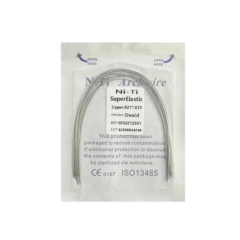 10 упаковок стоматологических дуговых проводов ортодонтическая суперэластичная