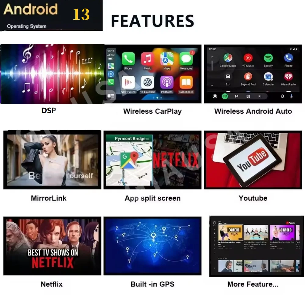 Android 13 двойной экран для Porsche Macan 2011-2017 автомобильный радиоприемник авто