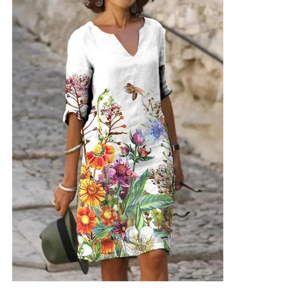 

Plus size dresses elegant women dresses fashion loose dresses ladies