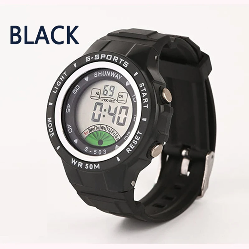

Children's Watch Electronic Quartz WristWatch for Boy Girl 50M Waterproof Calendar Display Student Sports Watches Colorful Reloj