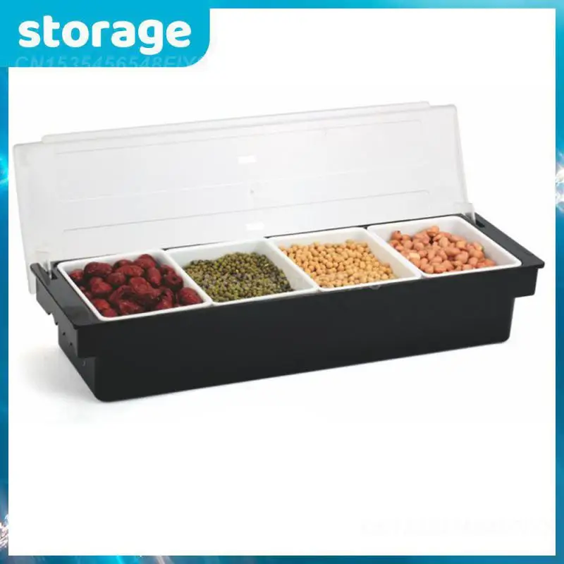 

Abs Multi Cell коррозионная стойкая барная стойка разделенная ячейка фруктовая коробка оформление коктейлей черный пластик