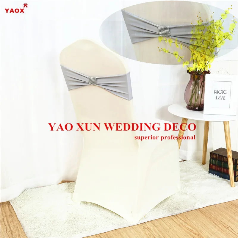 

Сетчатая Пряжка, лента из лайкры, спандекса, пояс для стула, галстук-бабочка для украшения стула из спандекса