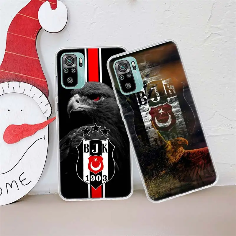 Модный чехол для телефона Besiktas BJK Redmi Note 14+ 13 Pro Plus 5G 12 12C 10 9 8 7 10A 10C 9A 9C 9T 8A 7A K60 K70 Cover Capa
